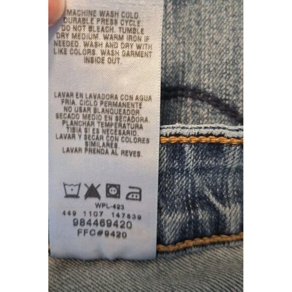 Levi Strauss Women's Size 12 Blue Jeans 32x30 Bootcut - Picture 6 of 6